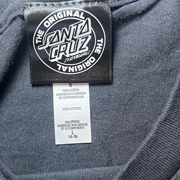 Santa Cruz Skateboards Black and Yellow Men's Shirt - Picture 4 of 9